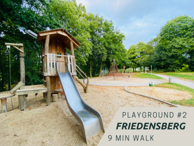Schöner Spielplatz auf dem Friedensberg für Kinder jeden Alters