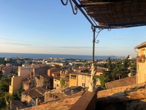 VUE CAP D'ANTIBES DEPUIS  LA TERRASSE