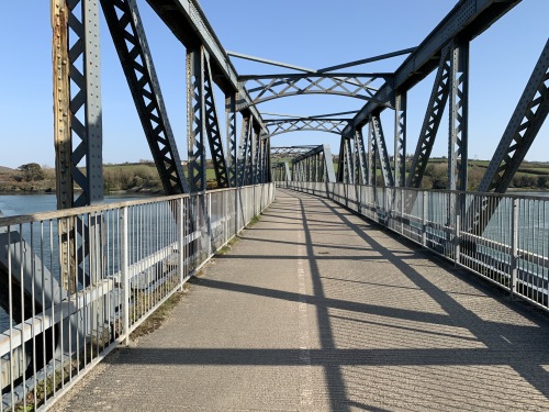 The old railway bridge on the Camel Trail
