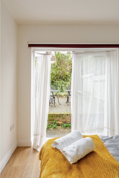 Back garden view from bedroom