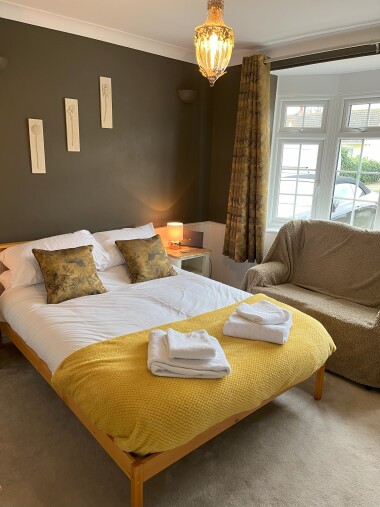 Bedroom 2 - Bright double bed with storage for clothes