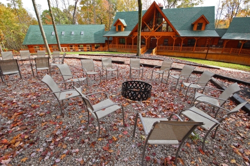 Majestic Oaks Lodge, from Fire Pit area