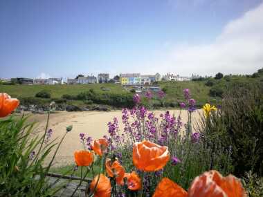 View of Glanmordy  from  Aberporth Beach 