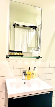 Our gorgeous bathrooms are perfect for getting ready 