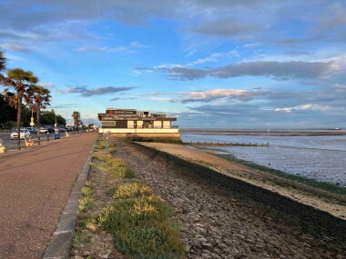 20 mins walk along seas front to pier, amusements, casino