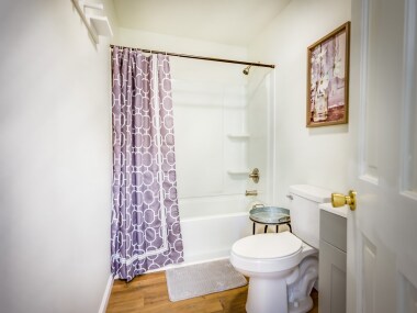 Deep bathtub for soaking, completely remodeled. Heated exhaust fan. 