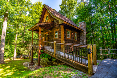 Follow the path to Havenheart - your private treehouse retreat in the Smokies.