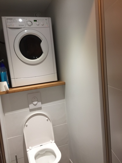 WC et lave linge