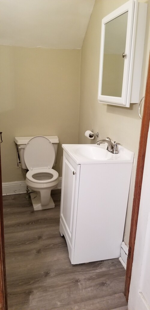 1/2 bath on first floor