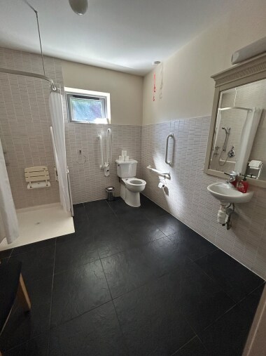 wheelchair downstairs bathroom