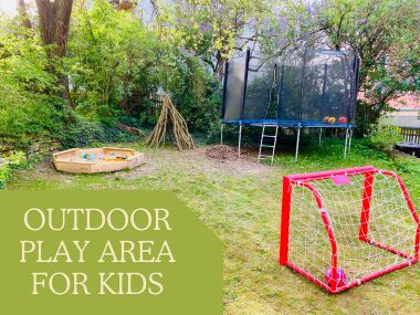 Kinds Play Area in our Garden