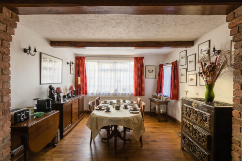 Breakfast and evening meals are served in the Dining Room