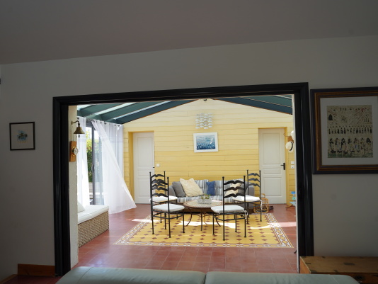 Véranda depuis le salon