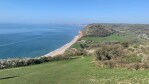 Looking down at Branscombe