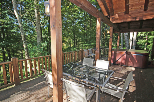Patio Table and Chairs on Deck