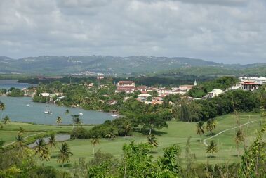 view of the golf course at Les Trois-Ilets