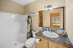 Each suite includes a private bathroom with soft towels and essential comforts.