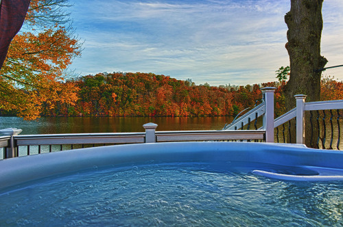 Autumn view from the Hot Tub