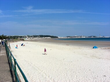 In front of the garden 