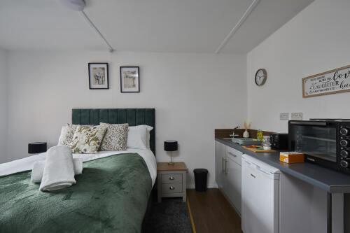 Sleep Peacefully in This Cozy, Hotel-Quality Bedroom