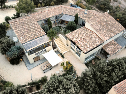 Vue aérienne de la Villa