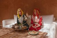 Berber tea-time, Tagadert Lodge, Morocco
