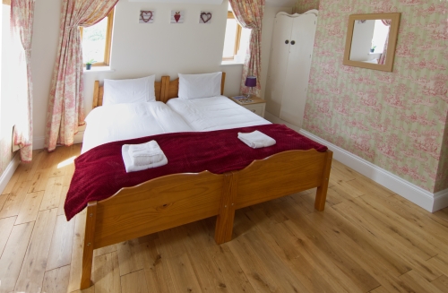Red bedroom