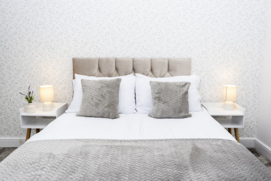 Comfort-Focused Bedrooms - Brand-new mattresses with hypoallergenic bedding and luxurious, hotel-standard linens