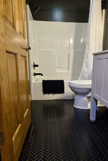 Updated modern bathroom