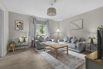 Living Room with double sofa bed.
