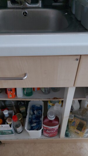 Shared  cleaning stuff and washing pods