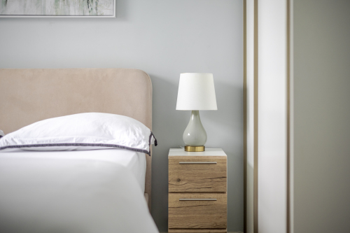 Retreat to this serene and stylish bedroom, designed for ultimate comfort and relaxation. With plush bedding, elegant décor, and soft ambient lighting, it offers a peaceful, luxurious haven to unwind and recharge.