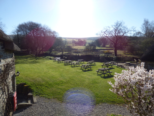 Views directly from the rooms to Dartmoor