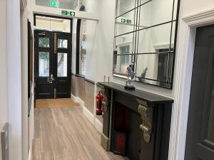 Picture represents the Entrance  of the building