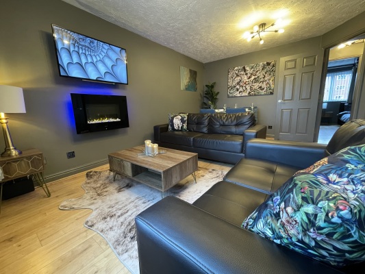 Open plan living dining room 