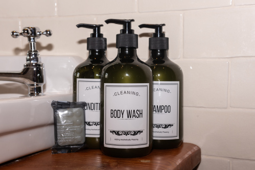 Enjoy complimentary toiletries — shampoo, conditioner and body wash supplied each stay