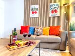 Relax in your bright and stylish living space