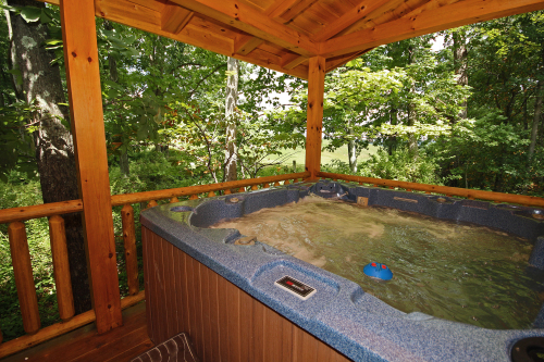 Hot Tub, corner of Deck