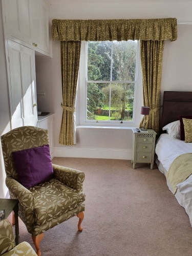 Wisteria Room large double room with ensuite overlooking rear garden