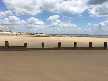 The glorious sandy beaches of Dymchurch and St Marys Bay