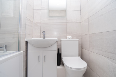 Private en suite with a clean, modern shower - offering ultimate flexibility and convenience for guests sharing the home.