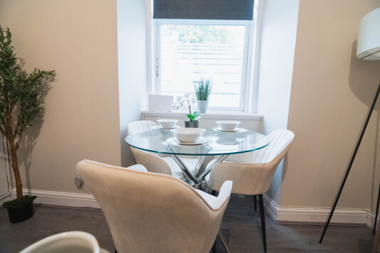 Dining table and chairs