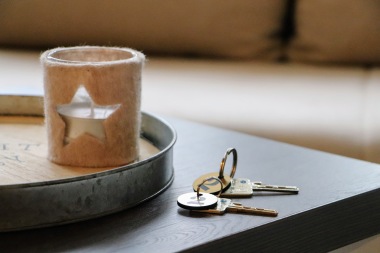 Wohn-Accessoire und Wohnungsschlüssel