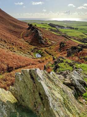 The view from the foot of Black Combe, at its door steps