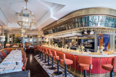The Ivy restaurant is just a pleasant walk from Rose Cottage, offering exquisite dining in a charming setting.