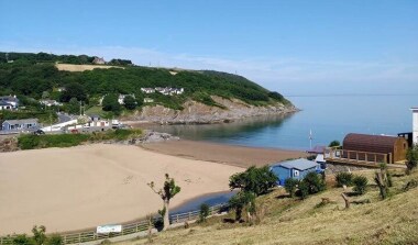 View of Glamping pod location 