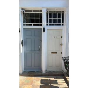 This photo represents the door of the building. 