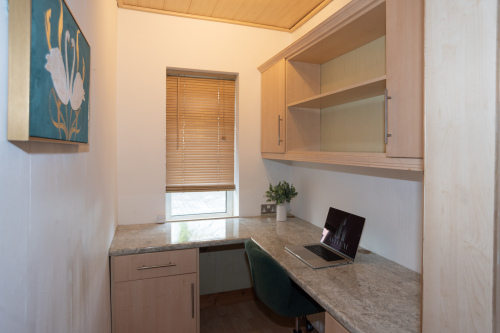 Private office space, ideal for quiet moments when working from home or for busy professionals needing a dedicated workspace