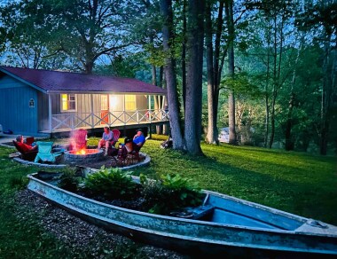 Come sit by our new fire pit with your family and make amazing memories. 