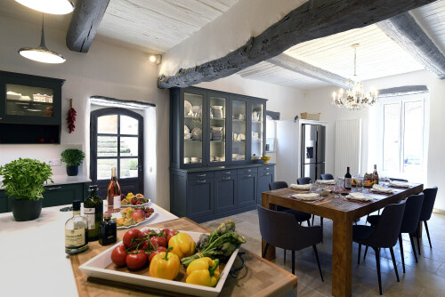Repas dans la cuisine